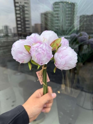Yapay Şakayık Demeti (Açık Pembe) 6'lı