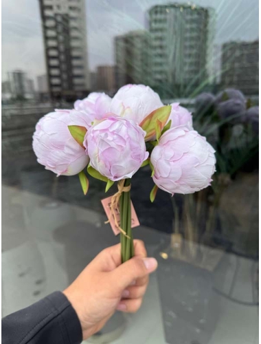 Yapay Şakayık Demeti (Açık Pembe) 6'lı